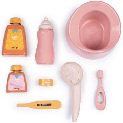 Set de baie pentru papusa Smoby Baby Nurse Bath cu 8 accesorii - imagine 6
